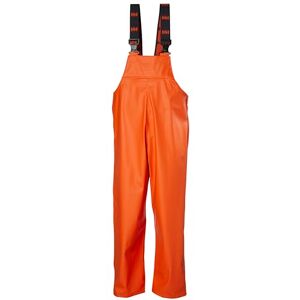 Helly Hansen Workwear Men's Gale Waterproof Rain Bib Trousers, Dark Orange, M Helly Hansen Workwear Men's Gale Waterproof Rain Bib Trousers, Dark Orange, M