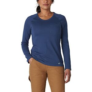 Dickies Women's Long Sleeve Cooling Temp-iq Performance T-Shirt, Dynamic Navy V1, XL Dickies Women's Long Sleeve Cooling Temp-iq Performance T-Shirt, Dynamic Navy V1, XL