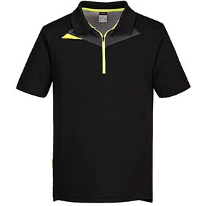 Portwest DX410 DX4 Polo Shirt Moisture-Wicking Breathable Quick-Dry Anti-Bacterial Slim Fit UV Protection Workwear for Professionals and Corporate Use, Black, L Portwest DX410 DX4 Polo Shirt Moisture-Wicking Breathable Quick-Dry Anti-Bacterial Slim Fit UV Protection Workwear for Professionals and Corporate Use, Black, L