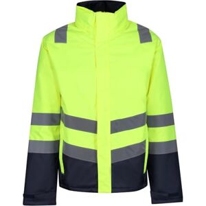 Regatta Professional Mens Hi Vis Reflective Insulated Jacket, Yellow/Navy, 3XL EU Regatta Professional Mens Hi Vis Reflective Insulated Jacket, Yellow/Navy, 3XL EU