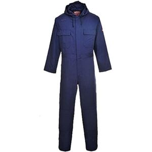 Portwest Bizweld Hooded Coverall, Size: S, Colour: Navy, BIZ6NARS Portwest Bizweld Hooded Coverall, Size: S, Colour: Navy, BIZ6NARS