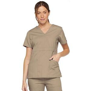 Dickies Women's 86806eds medical scrubs shirts, Khaki, XXS UK Dickies Women's 86806eds medical scrubs shirts, Khaki, XXS UK
