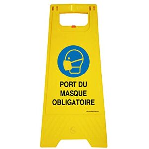 AUA SIGNALETIQUE Balise Chevalet de Signalisation Double Face Pliante (Port Masque Obligatoire) AUA SIGNALETIQUE Balise Chevalet de Signalisation Double Face Pliante (Port Masque Obligatoire)