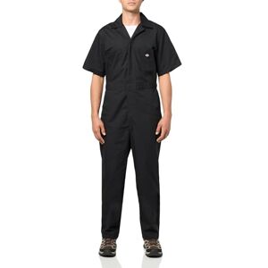 Dickies Men's Short Sleeve Work Utility Coveralls, Black XL Dickies Men's Short Sleeve Work Utility Coveralls, Black XL