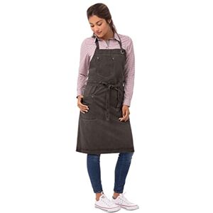 Chef Works ABAQ054-PEW-0 Dorset Antique Bib Apron Pewter, Brown Chef Works ABAQ054-PEW-0 Dorset Antique Bib Apron Pewter, Brown