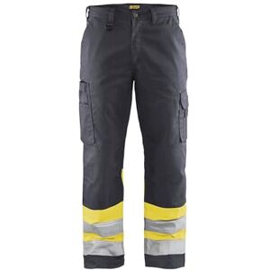 BLÅKLÄDER Blaklader 156418119633C52 High Vis Work Trousers Medium Grey/High Vis Yellow Size C52 BLÅKLÄDER Blaklader 156418119633C52 High Vis Work Trousers Medium Grey/High Vis Yellow Size C52
