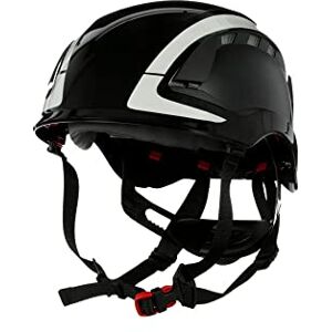 Securefit 3M X5000 Safety Helmet, Vented, Reflective, CE, Black, X5012V-CE Securefit 3M X5000 Safety Helmet, Vented, Reflective, CE, Black, X5012V-CE