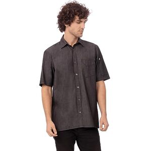 Chef Works B075-S Detroit Denim Short Sleeve Shirt, Small, Black Chef Works B075-S Detroit Denim Short Sleeve Shirt, Small, Black