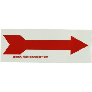 Brady 90491 Glow-In-The-Dark Self-Stick Polyester Glow-In-The-Dark Exit & Directional Sign, 2.500" X 7", Legend "Right Arrow Brady 90491 Glow-In-The-Dark Self-Stick Polyester Glow-In-The-Dark Exit & Directional Sign, 2.500" X 7", Legend "Right Arrow