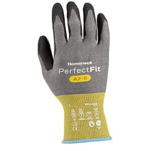 Honeywell New Perfect Fit 3.0 Cut Resistant Gloves NPF22 with Grey Liner with Black Coating, Antistatic, Touchscreen Capable, Washable, Food Certified, Size 8M, NPF22-0118N-8 (BAG with 10 Pairs) Honeywell New Perfect Fit 3.0 Cut Resistant Gloves NPF22 with Grey Liner with Black Coating, Antistatic, Touchscreen Capable, Washable, Food Certified, Size 8M, NPF22-0118N-8 (BAG with 10 Pairs)
