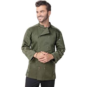 Chef Works Men's Mojave Chef Coat, Olive, XL Chef Works Men's Mojave Chef Coat, Olive, XL