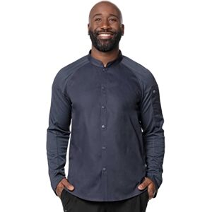 Chef Works Men's Tulum Chef Coat, Gray, L Chef Works Men's Tulum Chef Coat, Gray, L