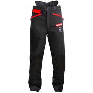 Oregon Waipoua Chainsaw Protective Safety Trousers, Type A Class 1 Chainsaw Protection, Adjustable Lightweight Breathable Re-enforced Clothing, Size L/EU 50-52 Black/Red (295466/L) Oregon Waipoua Chainsaw Protective Safety Trousers, Type A Class 1 Chainsaw Protection, Adjustable Lightweight Breathable Re-enforced Clothing, Size L/EU 50-52 Black/Red (295466/L)