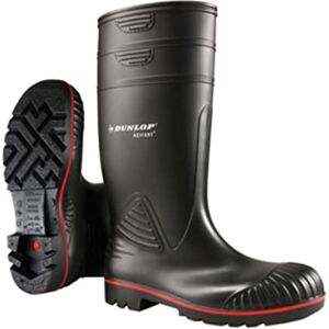 Dunlop Acifort Heavy Duty Unisex Knee High Full Safety Waterproof Work Boots, Black, S5 Rated Antistatic and Slip Resistant PVC Wellies with Steel Toecap for Outdoor and Industrial Use EU48, UK13 Dunlop Acifort Heavy Duty Unisex Knee High Full Safety Waterproof Work Boots, Black, S5 Rated Antistatic and Slip Resistant PVC Wellies with Steel Toecap for Outdoor and Industrial Use EU48, UK13