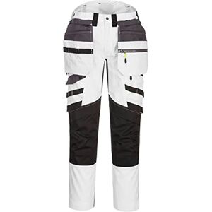 Portwest DX440 Lightweight Detachable Holster Work Trousers Mens Multi Pockets Stretch Safety Workwear Cargo Combat Pants with Free Knee Pads White/Grey, 48 Portwest DX440 Lightweight Detachable Holster Work Trousers Mens Multi Pockets Stretch Safety Workwear Cargo Combat Pants with Free Knee Pads White/Grey, 48