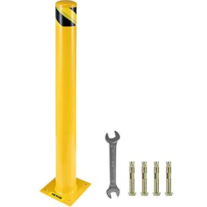VEVOR 42"x5.5" Safety Bollard, 5-1/2" OD 42" Height Safety Barrier Bollard, Yellow Powder Coat Pipe Steel Safety Barrier, with 4 Free Anchor Bolts, for Traffic-Sensitive Area VEVOR 42"x5.5" Safety Bollard, 5-1/2" OD 42" Height Safety Barrier Bollard, Yellow Powder Coat Pipe Steel Safety Barrier, with 4 Free Anchor Bolts, for Traffic-Sensitive Area
