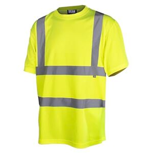 Scan Hi-Vis T-Shirt High Visibility Safety Workwear with Reflective Tape, UPF 40+, 100% Recycled Polyester, EN ISO 20471 Class 2 – Yellow, Size M Scan Hi-Vis T-Shirt High Visibility Safety Workwear with Reflective Tape, UPF 40+, 100% Recycled Polyester, EN ISO 20471 Class 2 – Yellow, Size M
