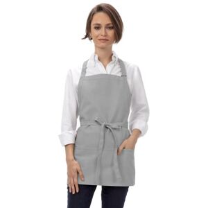 Chef Works Apron with Three Pockets, Plain, Grey, One Size Chef Works Apron with Three Pockets, Plain, Grey, One Size