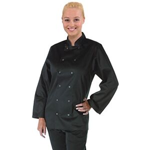 Whites Chefs Clothing A438-XXL Whites Vegas Poly-Cotton Long Sleeve Chefs Jacket, Black, XX-Large Whites Chefs Clothing A438-XXL Whites Vegas Poly-Cotton Long Sleeve Chefs Jacket, Black, XX-Large