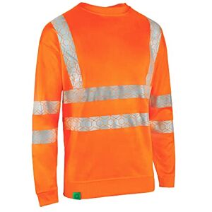 Beeswift Envirowear Orange Hi-Vis Sweatshirt Unisex Reflective Sustainable Circular Process Safety PPE Workwear 5X-Large Beeswift Envirowear Orange Hi-Vis Sweatshirt Unisex Reflective Sustainable Circular Process Safety PPE Workwear 5X-Large