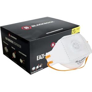Blackrock FFP2 Face Mask Pk 20 Disposable Fold Flat Respirator EN149 CE Certified 3 Layer Filtering Against Airborne Particles, Exhalation Valve for Easy Breathing, Comfort Ear Loops and Pliable Nose Bridge Blackrock FFP2 Face Mask Pk 20 Disposable Fold Flat Respirator EN149 CE Certified 3 Layer Filtering Against Airborne Particles, Exhalation Valve for Easy Breathing, Comfort Ear Loops and Pliable Nose Bridge