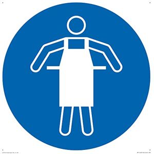 Viking Mandatory: Use protective apron Sign 300x300mm S30, Blue/White Viking Mandatory: Use protective apron Sign 300x300mm S30, Blue/White