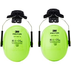 3M PELTOR Optime II Earmuffs, 30 DB, Hi-Viz, Helmet Mounted, H520P3E-467-GB 7000038210 3M PELTOR Optime II Earmuffs, 30 DB, Hi-Viz, Helmet Mounted, H520P3E-467-GB 7000038210