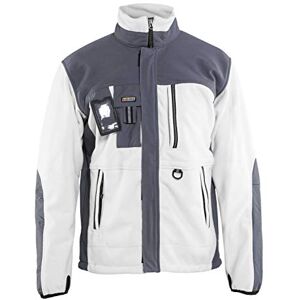 BLÅKLÄDER Blakläder 483525201094L Size Large Windproof Fleece Jacket White/Grey BLÅKLÄDER Blakläder 483525201094L Size Large Windproof Fleece Jacket White/Grey