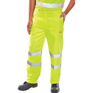 Beeswift FIRE RETARDANT ANTI STATIC TROUSERS EN471 SATURN YELLOW 40 Beeswift FIRE RETARDANT ANTI STATIC TROUSERS EN471 SATURN YELLOW 40