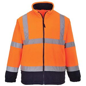 Portwest Hi-Vis Two Tone Fleece, Size: XXL, Colour: Orange/Navy, F301ONRXXL Portwest Hi-Vis Two Tone Fleece, Size: XXL, Colour: Orange/Navy, F301ONRXXL