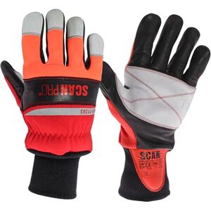 Scan Pro Chainsaw Gloves – Dual Hand Protective Work Gloves with Class 1 Hand Protection, Reinforced Premium Leather Palms & Knuckles, EN388 & EN11393-4 Certified – Size XL (10) Scan Pro Chainsaw Gloves – Dual Hand Protective Work Gloves with Class 1 Hand Protection, Reinforced Premium Leather Palms & Knuckles, EN388 & EN11393-4 Certified – Size XL (10)