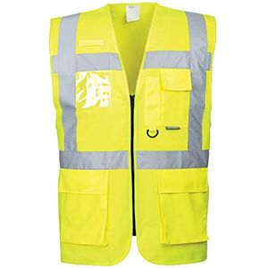 Portwest S476 Hi Vis Executive Safety Vest Lightweight Reflective High Viz Outdoor Waistcoat Safety Security Workwear, Yellow, 6XL Portwest S476 Hi Vis Executive Safety Vest Lightweight Reflective High Viz Outdoor Waistcoat Safety Security Workwear, Yellow, 6XL