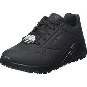 Skechers Women's Uno Sr Trainers, Black Synthetic, 3 UK Skechers Women's Uno Sr Trainers, Black Synthetic, 3 UK
