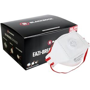 Blackrock FFP3 Face Mask Pk 20 Disposable Fold Flat Respirator EN149 CE Certified – Advanced 3 Layer Filtering of Particles, Vapours and Fumes Exhalation Valve, Elasticated Ear Loops and Pliable Nose Bridge Blackrock FFP3 Face Mask Pk 20 Disposable Fold Flat Respirator EN149 CE Certified – Advanced 3 Layer Filtering of Particles, Vapours and Fumes Exhalation Valve, Elasticated Ear Loops and Pliable Nose Bridge