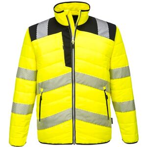 Portwest PW371 PW3 Men's Hi-Vis Insulated Baffle Puffer Jacket Water Resistant Lightweight Reflective High Viz Outdoor Waistcoat Safety Security Workwear, Yellow/Black, S Portwest PW371 PW3 Men's Hi-Vis Insulated Baffle Puffer Jacket Water Resistant Lightweight Reflective High Viz Outdoor Waistcoat Safety Security Workwear, Yellow/Black, S