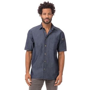 Chef Works B074-XL Detroit Denim Short Sleeve Shirt, X-Large, Blue Chef Works B074-XL Detroit Denim Short Sleeve Shirt, X-Large, Blue