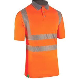 Beeswift Envirowear Orange Hi-Vis Short Sleeve Polo Unisex Reflective Sustainable Circular Process Safety PPE Workwear 2X-Large Beeswift Envirowear Orange Hi-Vis Short Sleeve Polo Unisex Reflective Sustainable Circular Process Safety PPE Workwear 2X-Large