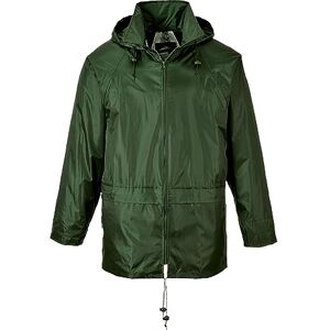 Portwest S440 Men's Classic Waterproof Rain Jacket with Packaway Hood Lightweight Breathable Outdoor CE Certified Raincoat, Olive Green, XL Portwest S440 Men's Classic Waterproof Rain Jacket with Packaway Hood Lightweight Breathable Outdoor CE Certified Raincoat, Olive Green, XL