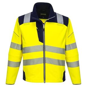 Portwest T402 Men's PW3 Hi Vis Safety Jacket Windproof Water Resistant High Visibility Reflective Softshell Jacket Yellow/Navy, 3X-Large Portwest T402 Men's PW3 Hi Vis Safety Jacket Windproof Water Resistant High Visibility Reflective Softshell Jacket Yellow/Navy, 3X-Large