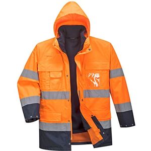 Portwest Hi-Vis Lite 3 in 1 Jacket, Size: XL, Colour: Orange/Navy, S162ONRXL Portwest Hi-Vis Lite 3 in 1 Jacket, Size: XL, Colour: Orange/Navy, S162ONRXL