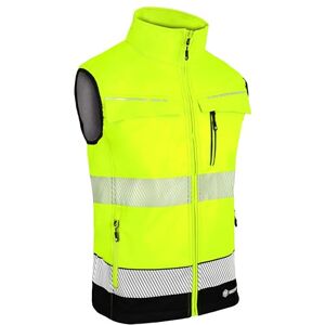 Beeswift Two Tone Hi Vis Gilet Yellow and Navy Work Gilet with Multiple Pockets and 100% Softshell Polyester Bonded Fabric Medium Weight Bodywarmer with Segment Tape and More Size 5XL Beeswift Two Tone Hi Vis Gilet Yellow and Navy Work Gilet with Multiple Pockets and 100% Softshell Polyester Bonded Fabric Medium Weight Bodywarmer with Segment Tape and More Size 5XL