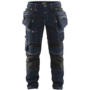 BLÅKLÄDER Blaklader 199911418999C48 Stretch Craftsman Trousers, Size 33/32, Navy Blue/Black BLÅKLÄDER Blaklader 199911418999C48 Stretch Craftsman Trousers, Size 33/32, Navy Blue/Black