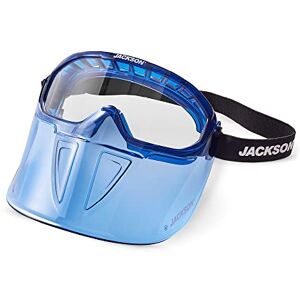 Jackson GPL500 Premium Safety Goggles with detachable Faceshield, Blue, Clear protective lens, anti-fog EN 166 CE Certified 21000, One Size Jackson GPL500 Premium Safety Goggles with detachable Faceshield, Blue, Clear protective lens, anti-fog EN 166 CE Certified 21000, One Size