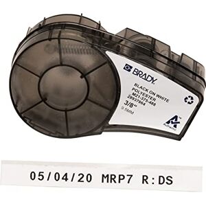 Brady M21375488 Tape for Lab Pal, Polyester, 9.5 mm, White Brady M21375488 Tape for Lab Pal, Polyester, 9.5 mm, White