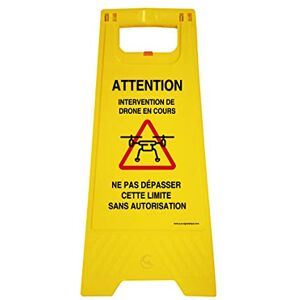 AUA SIGNALETIQUE Balise Chevalet de signalisation (Attention Intervention Drone) AUA SIGNALETIQUE Balise Chevalet de signalisation (Attention Intervention Drone)
