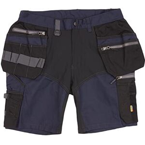 BLÅKLÄDER Blaklader 159813438699C52 Craftsman Stretch Shorts, Dark Navy/Black, Size C52 BLÅKLÄDER Blaklader 159813438699C52 Craftsman Stretch Shorts, Dark Navy/Black, Size C52