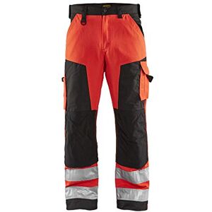 BLÅKLÄDER Blakläder 156618115599D128 Size D128 High Visibility Trousers without Nail Pockets Red/Black BLÅKLÄDER Blakläder 156618115599D128 Size D128 High Visibility Trousers without Nail Pockets Red/Black