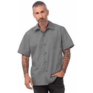 Chef Works Colour by B179-L Cool Vent Chefs Shirt, Large, Grey Chef Works Colour by B179-L Cool Vent Chefs Shirt, Large, Grey