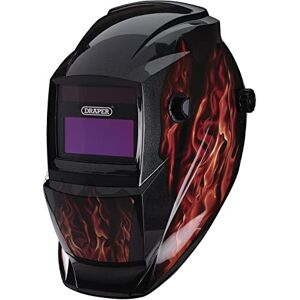 Draper 02513 Auto-Darkening Welding Helmet, Red Flames Draper 02513 Auto-Darkening Welding Helmet, Red Flames