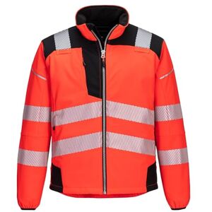 Portwest T402 Men's PW3 Hi Vis Safety Jacket Windproof Water Resistant High Visibility Reflective Softshell Jacket Red/Black, Medium Portwest T402 Men's PW3 Hi Vis Safety Jacket Windproof Water Resistant High Visibility Reflective Softshell Jacket Red/Black, Medium